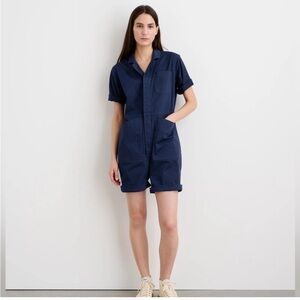 Alex Mill Dark Blue Shorts Jumpsuit